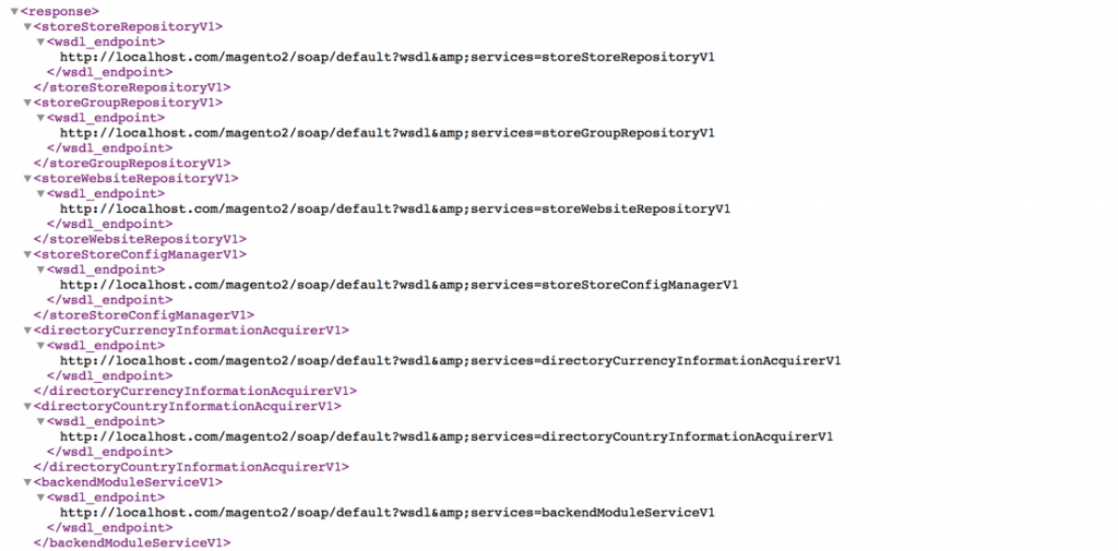 SOAP API Format